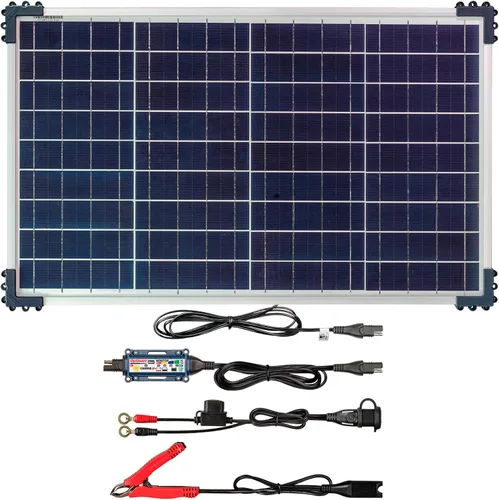 Vista 15 de Optimate Solar Duo 10 W, TM522-D1, 6 pasos 12 V/12.8 V 0.83 A resistente a la intemperie, cargador y mantenedor de ahorro de batería solar
