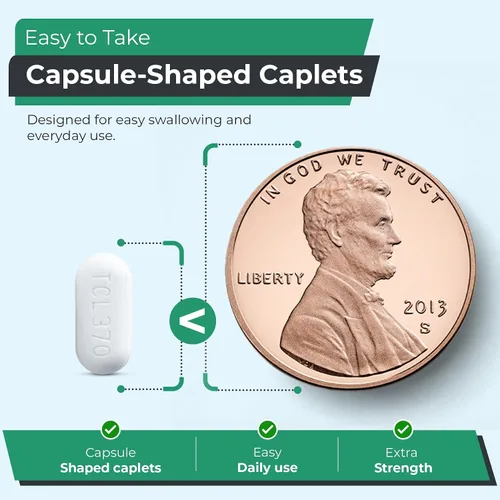 Vista 3 de TIME-Cap Labs Acetaminofeno extra fuerte 250mg con aspirina 250mg y cafeína 65mg comprimidos – Alivio del dolor de triple acción para migrañas