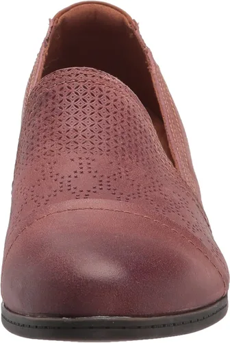 Vista 2 de Cobb Hill Crosbie - Mocasines sin cordones para mujer, Rojo, 7 ancho