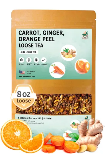 Vista 30 de TeaDreamTea Muestra de té de hierbas sueltas 8 paquetes de té de hierbas Té de hierba de limón Hoja suelta Té de caléndula flores secas Té
