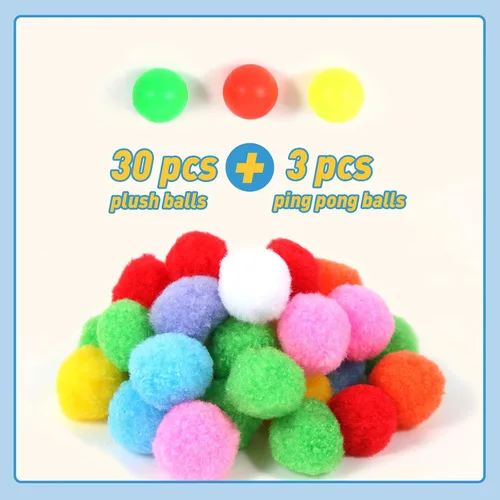 Vista 2 de Pistola lanzadora de juguete para gatos, 34 unidades, juguetes interactivos para gatos de interior, juguetes interactivos para gatos adultos