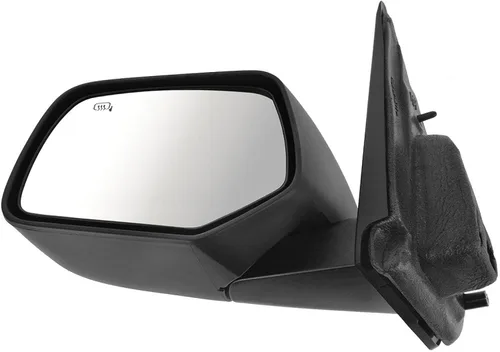 Vista 170 de TRQ Espejo plegable con calefacción eléctrica del lado del conductor con indicador de punto ciego pintura a juego negro liso compatible con Kia