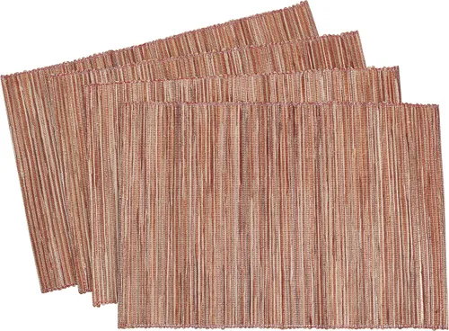 Vista 11 de Saro Lifestyle Melaya Collection - Mantel individual Nubby tejido brillante (juego de 4), 14 x 20 pulgadas, azul-gris