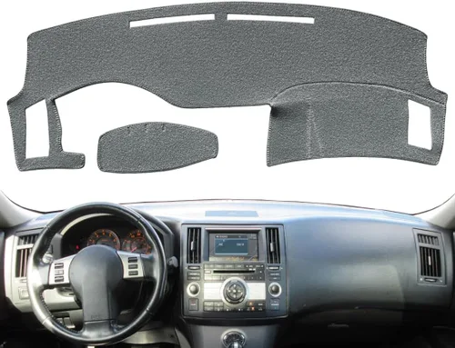 Vista 5 de Yiz Alfombrilla para salpicadero Protector para tablero de Infiniti FX35 FX45 2003 2004 2005 2006 2007 2008 (Negro) Y40