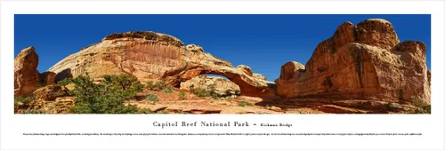 Vista 9 de Blakeway Worldwide Panoramas Capitol Reef Hickman Bridge-Blakeway Panoramas Parque Nacional Pósteres de lujo con doble alfombrilla