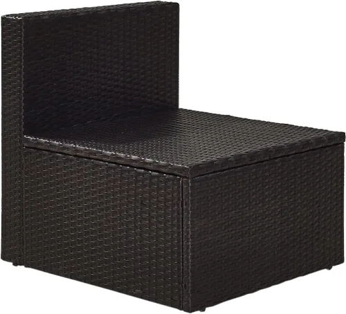 Vista 7 de Crosley Furniture Palm Harbor - Silla seccional para exteriores sin brazos, sillas de mimbre para patio, porche, terraza, patio trasero