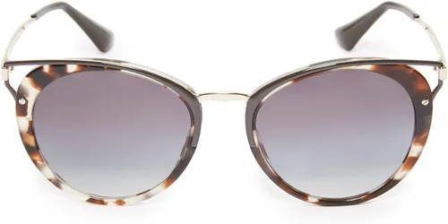 Vista 3 de Prada - Gafas de sol redondas para mujer, marrón