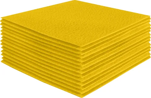 Vista 206 de FabricLA Hojas de fieltro acrílico para manualidades, cuadrados de fieltro precortados suaves de 4 x 4 pulgadas (3.9 in x 3.9 in), utiliza hojas