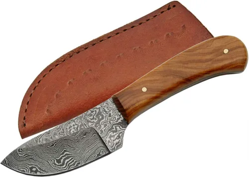Vista 2 de Szco Supplies DM-1080BO Cuchillo de desollar con mango de hueso de Damasco