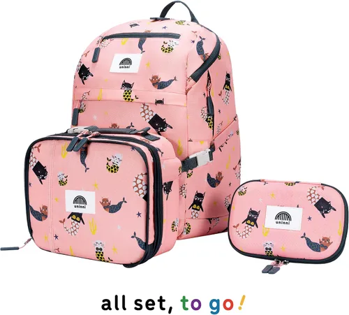 Vista 46 de Juego de mochila para niños de 16 pulgadas con bolsa de almuerzo aislada y estuche para lápices