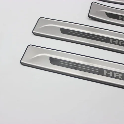 Vista 3 de OLIKE para Honda HRV HR-V 2023 2024 Placa Protectora de Umbral de Puerta de Acero Inoxidable Protector de Umbrales Trim (OL1311)