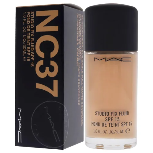 Vista 7 de MAC Studio Fix Base Fluid Foundation SPF5, NC37, Clean, 1 onza líquida (103522)