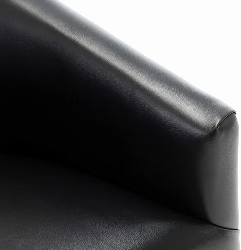 Vista 7 de NewCosmos Silla giratoria con base de madera negra Garland