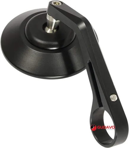 Vista 8 de Manillar redondo para motocicleta Retrovisores laterales compatibles con Triumph APRILIA DUCATI HONDA KAWASAKI MOTO GUZZI SUZUKI TRIUMPH YAMAHA Negro