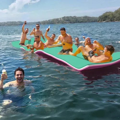 Vista 14 de Alfombrilla de agua flotante grande Lily Pad Flotante para lagos