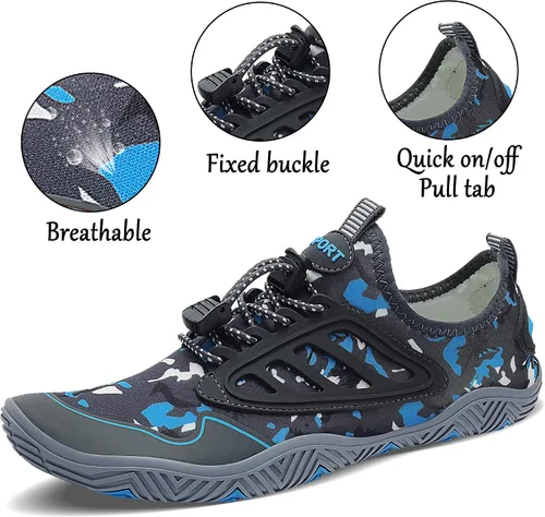 Vista 4 de JointlyCreating - Zapatos de agua para hombres y mujeres atléticos para el aire libre de secado rápido zapatos para playa piscina yoga acuático surf