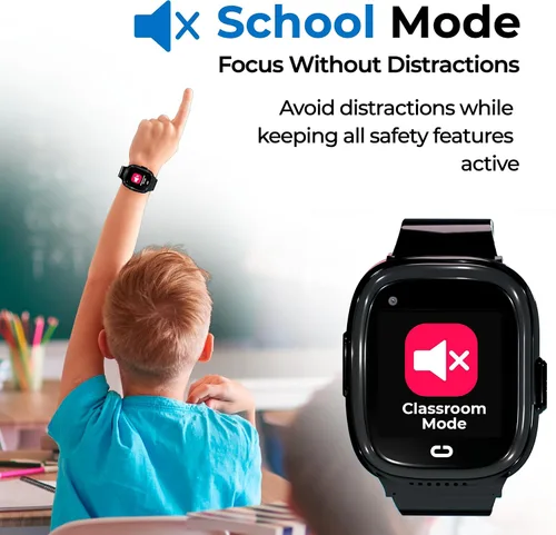 Vista 8 de Reloj para niños con localizador GPS, llamadas bidireccionales, seguimiento en tiempo real y alertas SOS - Reloj inteligente para niños