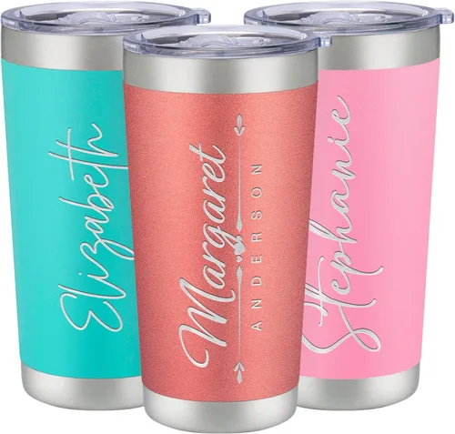 Vista 13 de Vasos de viaje personalizado de 20 y 30 onzas, con aislamiento