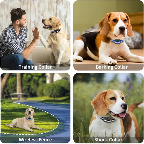 Vista 4 de Paquete de 2 correas de repuesto para collar de choque, compatible con Jugbow, Garmin, Patpet Collar de TPU ajustable de 3/4 pulgadas para perros