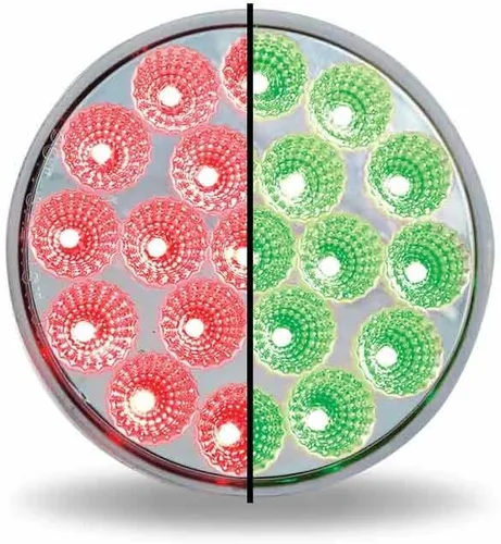 Vista 8 de TRUX TLED-4XRB Luz de parada, giro y trasera, Dual Revolution, 4", rojo/azul, LED