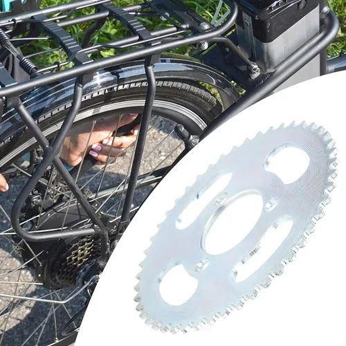 Vista 3 de 25H 47T Piñón 3 Agujero Reemplazo para Scooter Eléctrico Bicicleta Piñón Trasero Acero 3.898 in Diámetro 1.142 in Agujero