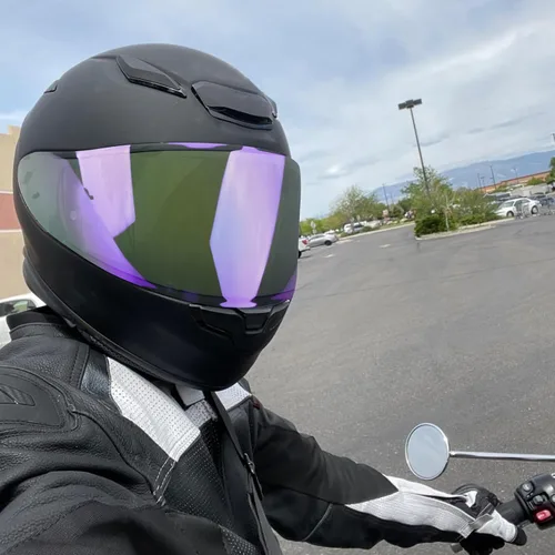 Vista 7 de Visera de casco de motocicleta para RF-1200 de repuesto, visera tintada para casco de motocicleta compatible con RF-1200 CWR-1 X14 Z7 X-Spirit