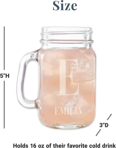 Vista 4 de Let's Make Memories Tarro de beber Mason personalizado - Barware personalizado - Bodas - Entretenimiento