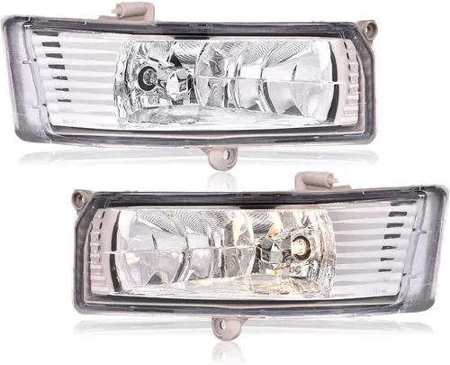 Vista 15 de G-PLUS Juego de luces antiniebla para parachoques compatibles con GMC Sierra 1500 2500 3500 Pickup GM2592154, GM2593154, GM2593154, GM2593128