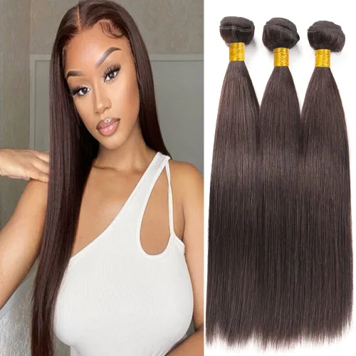 Vista 95 de Color 30 paquetes de cabello humano marrón onda del cuerpo paquetes 8 10 12 pulgadas brasileño virgen Remy extensiones de cabello humano doble trama