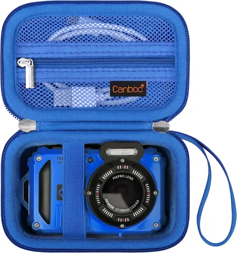 Vista 14 de Canboc Funda de transporte para cámara digital Kodak PIXPRO WPZ2, resistente e impermeable, bolsa de fotografía subacuática, bolsillo de malla