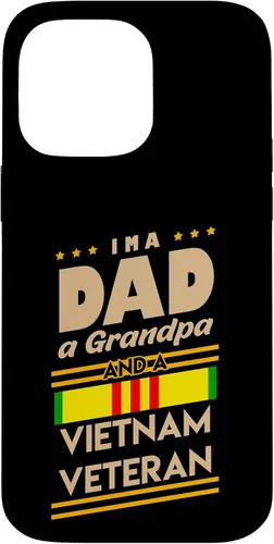 Vista 21 de Funda de regalo para iPhone 13 Pro Max I'm a Dad Grandpa And Vietnam Veteran Cool Soldier
