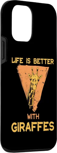 Vista 3 de Funda para iPhone 12 Mini Life Is Better With Giraffes Giraffe Safari Animal