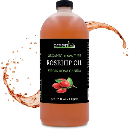 Vista 9 de GreenIVe Aceite de rosa mosqueta Rosa Canina 100% puro prensado en frío aceite virgen gotero de vidrio fácil aplicación (2 onzas líquidas)