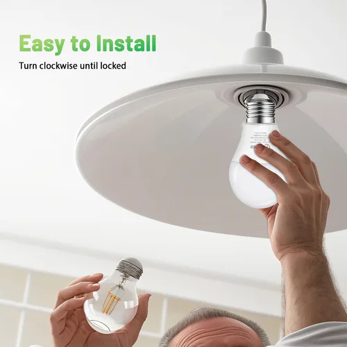Vista 7 de Bombilla LED A19, bombilla LED equivalente a 75 W, 11 W 2700 K luz blanca cálida, 1100 lúmenes, bombillas no regulables, CRI 85+, sin parpadeo