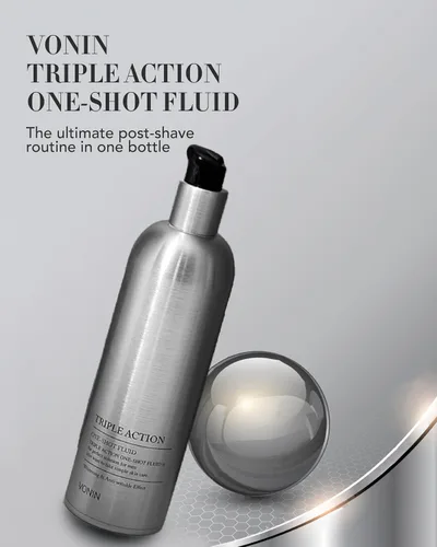 Vista 2 de (One-Shot Fluid, 6.1 fl oz – Cuidado integral de la piel para hombres, esenciales de viaje. Piel hidratada y revitalizada por LG Beauty. Aloe Vera