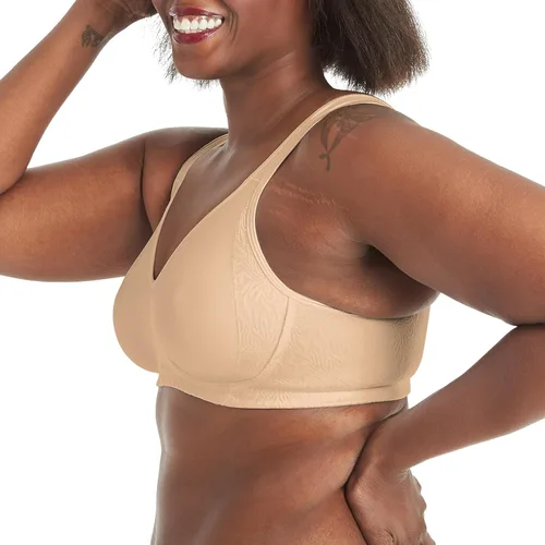 Vista 2 de Playtex womens 18 Hour Side & Back Smoothing Wireless Bra, Cool Comfort Wire-Free Bra, Single Or 2-Pack