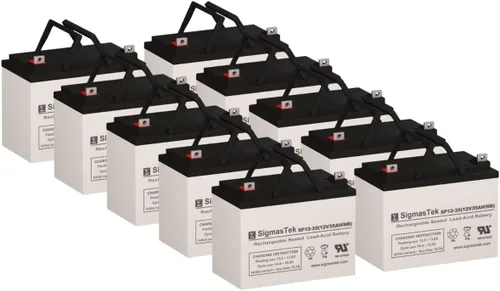 Vista 10 de SigmasTek SP12-35NB, 12V 35AH U1 SLA Batería NB Terminal (1 paquete)