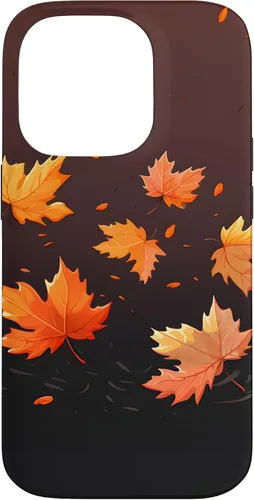 Vista 17 de Autumn Maple Leaves Swirling in The Wind Case for iPhone 17
