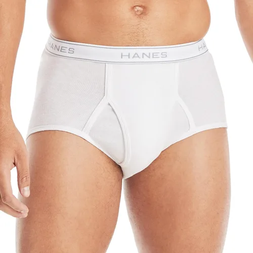 Vista 2 de Hanes Men's Moisture-wicking Cotton Briefs, Available in White and Black, Multi-packs Available