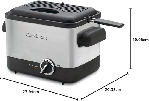 Vista 3 de Cuisinart Freidora Profunda, 1.1 Cuarto de Galón, CDF-100NAS