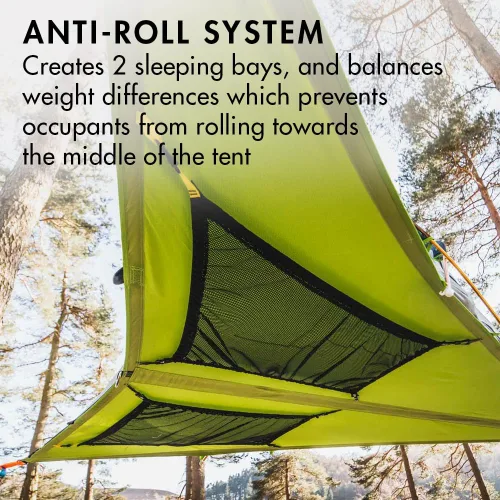Vista 6 de Tentsile Connect V3 - Hamaca de tienda de campaña para 2 personas, The Original Tree Tent Company, capacidad de 880 libras, casa de árbol portátil