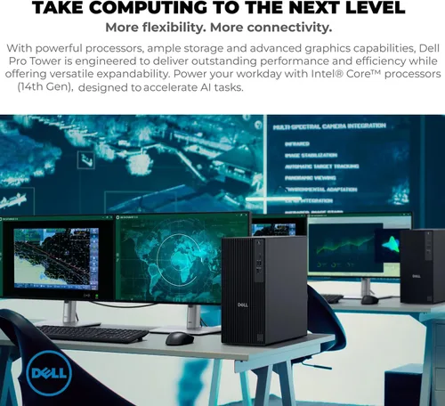 Vista 6 de Dell Computadora de escritorio Tower para negocios y hogar, OptiPlex de próxima generación, procesador Intel de 4 núcleos de 14ª generación, memoria