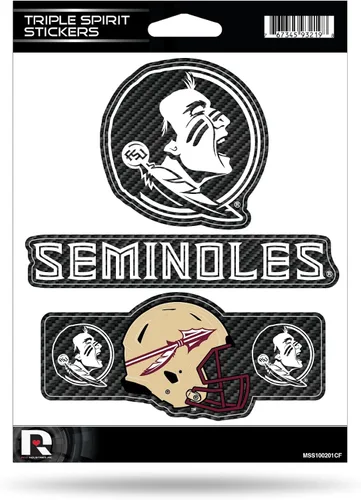 Vista 38 de Rico Industries NCAA - Lámina de adhesivos triple diseño de Alabama Primario