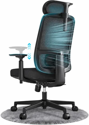 Vista 11 de ErgoSift Silla de oficina ergonómica M1 con profundidad de asiento
