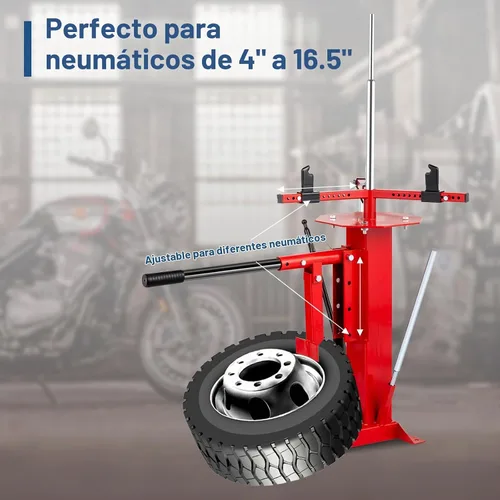 Vista 2 de Cambiador manual de neumáticos con rompecuentas, se adapta a neumáticos de 4 a 16.5 pulgadas