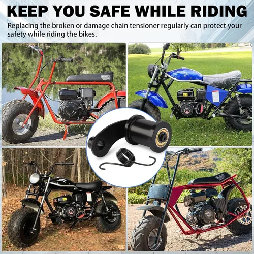 Vista 15 de Tensor de Cadena con Rodillo de 1-3/4" para Mini Bicicleta Coleman BT200X CT200U Trail CT200U-EX MiniBike TrailMaster Massimo MB200 Hensim Baja Heat