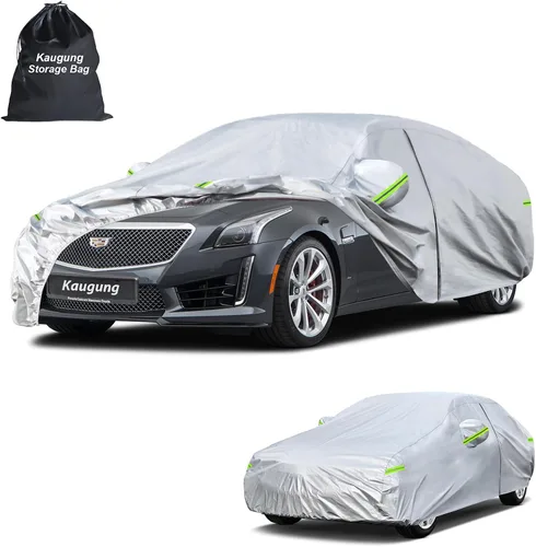 Vista 39 de Kaugung Funda para Coche de Ajuste Personalizado BMW Serie 3 E30 (1982-1994), 7 Capas Resistente al Viento Todo Clima Impermeable Cubierta Exterior