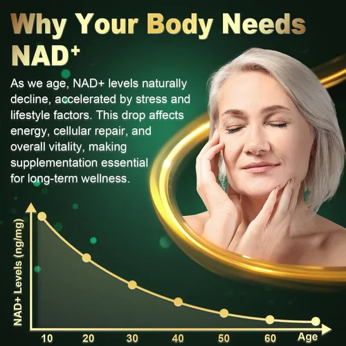 Vista 6 de Suplemento NAD con ribósido liposomal de nicotinamida 600 mg, resveratrol, CoQ10, PQQ y D-ribosa, mezcla de electrolitos, 30 paquetes líquidos