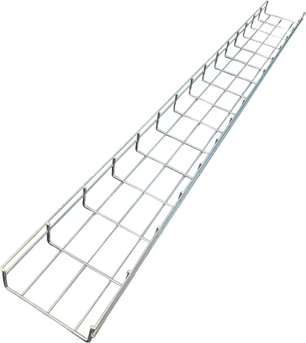 Vista 18 de Kable Kontrol Soporte de piso lateral de 2 pulgadas – Soporte de bandeja de cable de malla de alambre – Bandeja de malla de alambre Cesta de cables