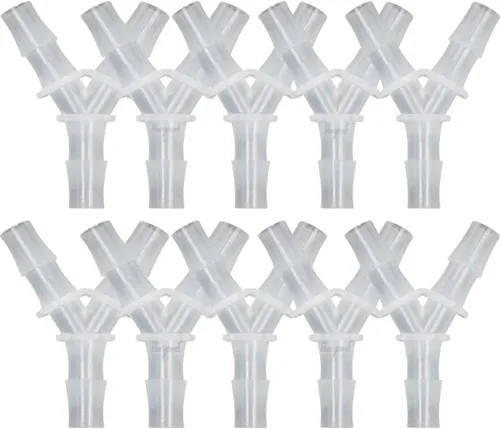 Vista 15 de Conector de púas de 3 vías en forma de Y de plástico de 1/2 "para manguera de aire, accesorio de púas de polipropileno de pp de tubería de agua